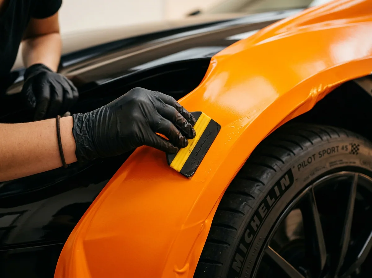 Lackschutzfolie PPF Detailarbeit